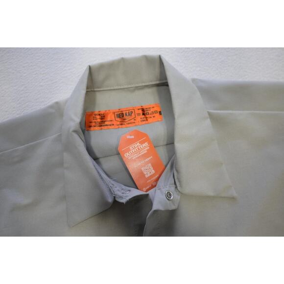 STIHL Button Up Work Shirt Polyester Cotton Red Kap Short Sleeve Mens Sz XL NWT - Picture 7 of 10